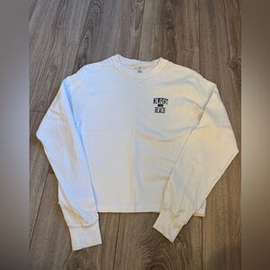 Brandy Melville White Long Sleeve Newport Beach Shirt